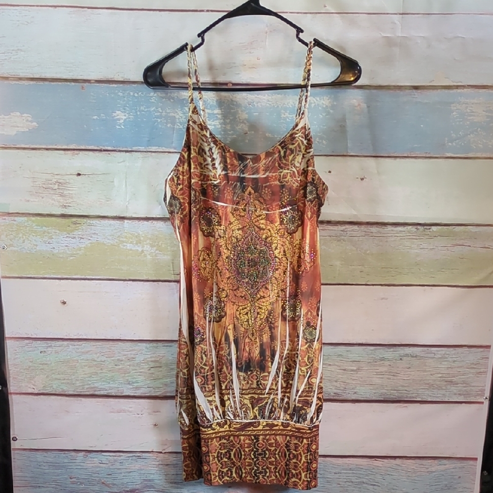 Bohemian Spaghetti Strap Dress